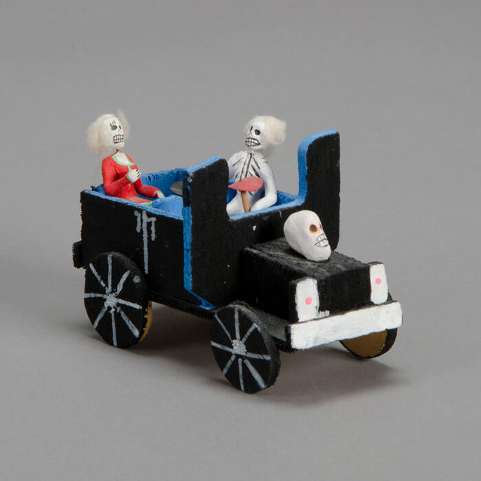 Skeletons in a truck