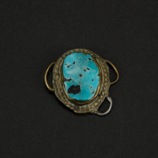 Hilyat sh’ar (hair ornament) with powerful turquoise stones