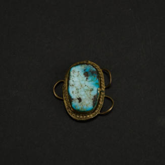 Hilyat sh’ar (hair ornament) with powerful turquoise stones