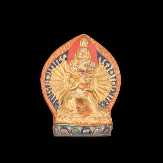 Yamataka Tsa Tsa (votive offering with sacred image) featuring Yamantaka